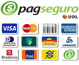 Logotipos de meios de pagamento do PagSeguro